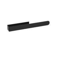 OEM Toallero De Pared De Acero Inoxidable Negro, No Requiere Taladrar, Con Adhesivo Blanco En La Parte Posterior, Pr&aacute;ctico Para El Ba&ntilde;o (37 Cm) - Crezuo