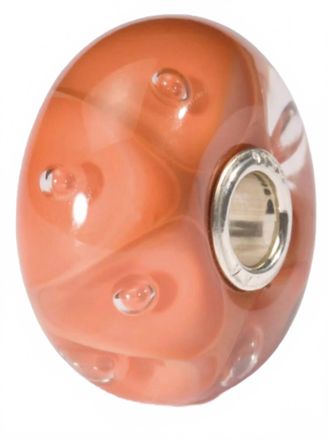 Trollbeads Womens Bubbles Glass Bead Charm In Coral