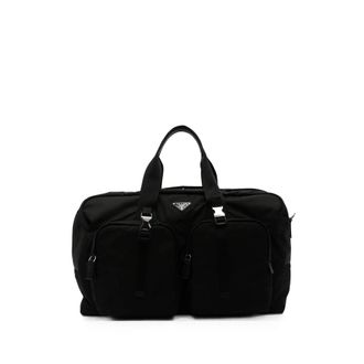 Prada Re-Nylon Logo-plaque Luggage Bag