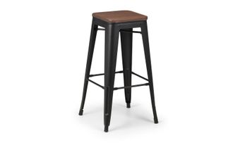Netfurniture Tauton Handless Bar Stool in Brown