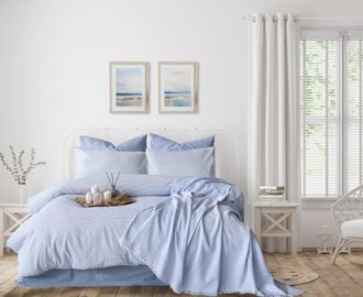 Blanc Avenue Juego de funda de edredón 200x200 cm+ 2 fa 65x65 cm 100% algodón