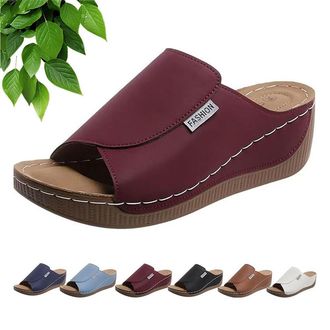 Generic VivaStep Sandals - Ergonomic & Non-Slip Sandals for Pain Relief, Viva Step Sandal Orthopedic Comfort Slippers (Red, Adult, Women, 4.5, Numeric, UK Foo