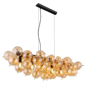 Globo Lighting L&aacute;mpara Colgante - Udo - &Aacute;mbar - Vidrio - Gran L&aacute;mpara De