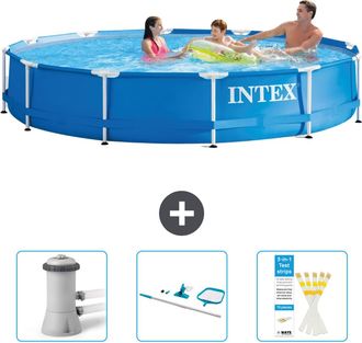 Intex Piscina Con Estructura Redonda - 366x76 Cm - 6-piezas Scb82