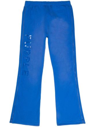 Purple Trainingsbroek met logoprint - Blauw