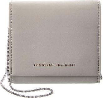 Brunello Cucinelli Leather Wallet On Chain