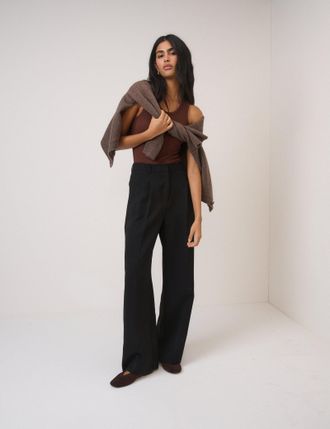 Nobody's Child Black Wide Leg Trousers