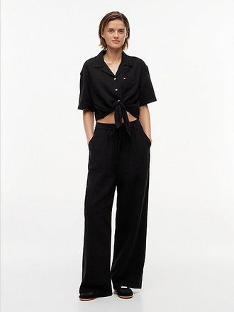 Tommy Hilfiger Crinkle Textured Loose Trousers