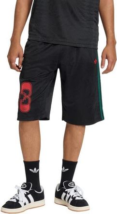 adidas The Shorts Roses Drawstring Soccer Shorts in Black/Collegiate Green/ at Nordstrom, Size X-Large