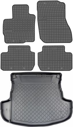 OEM Mitsubishi Outlander Iii Suv Desde Septiembre De 2012. Juego De Alfombrillas De Goma Para Coche Y Alfombrilla Para Maletero