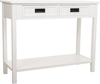 Wanderlust Deco Recibidor de madera blanco 100x40x80