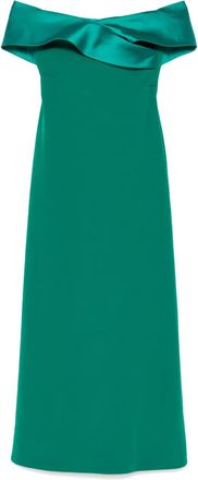 Rhea Costa Abito lungo con scollo asimmetrico - Verde