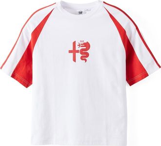 Cotton On Mens Cropped Fit Alfa Romeo T-Shirt in Lcn Alf White Una Vittoria at Nordstrom, Size X-Large