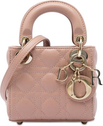 Dior Pre-owned Dior Micro Lambskin Cannage Lady Dior Ladies 6YJ1X3GHAKXGDWU4