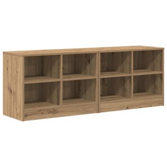 vidaXL Mueble Cama Con Estante 2 Pcs Roble Artesanal 66 X 33 X 48 Cm Vidaxl