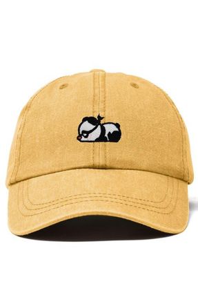 Dalix Pandit Panda Dad Cap in Washed Gold at Nordstrom