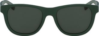 Lacoste 54mm Square Sunglasses in Green Matte at Nordstrom Rack