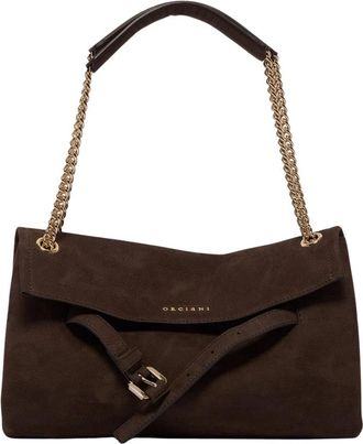 Orciani Venus Nabucco Tas - Dames - Schoudertassen - Bruin - ONE Size - Leer - Tassen