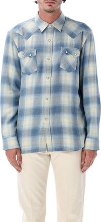 Fortela Josh Checkered Pure Cotton Snap Western Casual Shirt