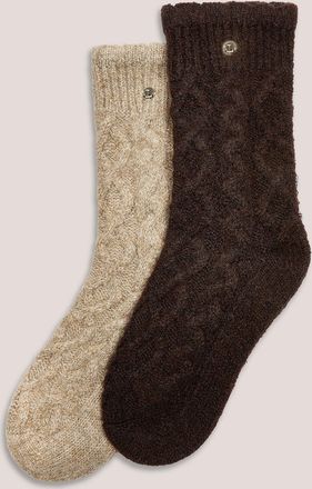 Lounge Cosy Kabelgebreide Sokken - Multi - One Size