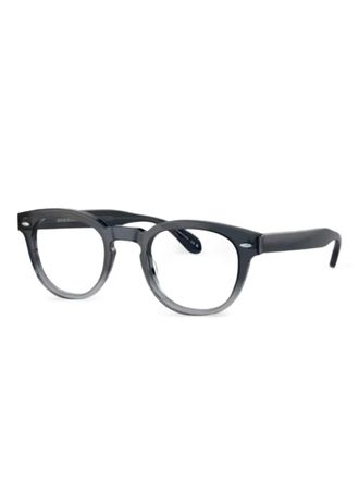 Oliver Peoples Sheldrake round-frame glasses - Blue