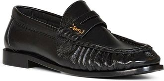 Saint Laurent Womens Loafers Le Loafer Shiny Nappa Black Lambskin