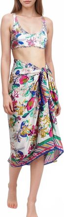 Johnny Was Floral Tie Sarong In Aldrich