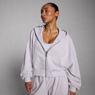 MyProtein Sudadera con capucha y cremallera Lifestyle para mujer de MP - Polvo de tiza - XS