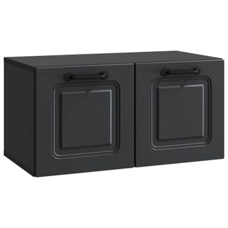 vidaXL Mueble Para Tv De Pared Negro 59,5 X 31 X 30 Cm Vidaxl