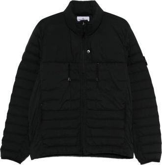 Stone Island high-colar padded jacket - men - Polyamide/Elastane/Polyamide/Elastane/Duck Down/Duck Feathers - S - Black