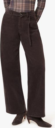 Habitual Brynn Corduroy Self Tie Wide Leg Pants in Chocolate at Nordstrom, Size 27
