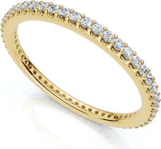 Pompeii3 1/3Ct Diamond Eternity Ring Stackable Wedding Band Gold Lab Grown