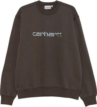 Carhartt Work in Progress logo-embroidered sweatshirt - Brown