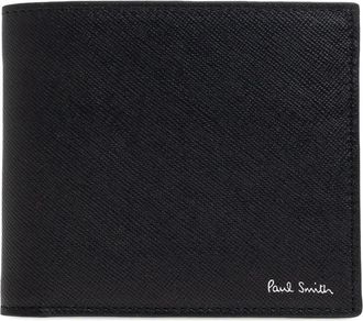 Paul Smith Portafoglio in pelle con stampa - Nero