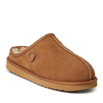 Dearfoams Fireside Grafton Genuine Shearling Clog Slipper in Chestnut at Nordstrom, Size 12