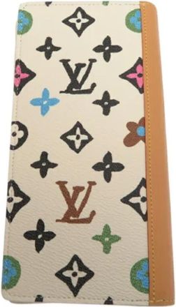 Louis Vuitton Pre-owned Canvas Portemonnee - Dames - Vintage Accessoires - Beige - ONE Size - Vintage
