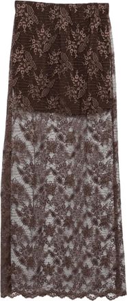 So Allure Maxi-rok met kant - Bruin