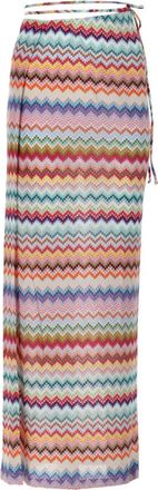 Missoni Multicolor Chevron Maxi Skirt