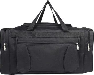 Generic Compatible For Travel Bags Hand Luggage Big Bag Business Large Capacity Weekend Duffle Fitness(Black - L)