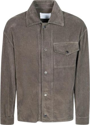 Paolo Pecora Fluwelen Overhemd - Heren - Casual Overhemden - Bruin - S - Overhemden