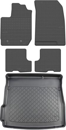 OEM Dacia Duster Ii Suv De 2018 Set - Alfombrillas De Goma Para Coche + Alfombrilla Para Maletero