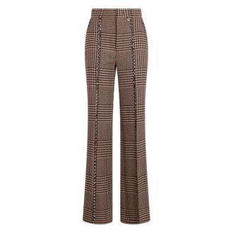 Giuseppe Di Morabito Broeken, Dames, Bruin, M, Leer, Wijde Broek