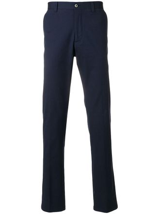 Corneliani straight leg trousers - men - Spandex/Elastane/Cotton - 46 - Blue