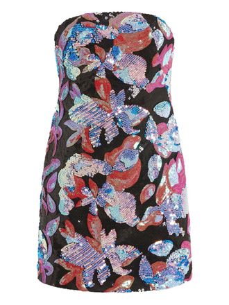 16Arlington Stell sequinned mini dress - women - Sequin - 10 - Black