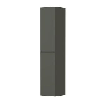 Bernacchini Badkamerkast - 35x35x170cm - 2 deuren - Links en rechtsdraaiend - greeploos - MDF lak - mat beton groen
