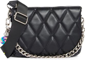 Madden Girl Modular Diamond Quilted Crossbody Bag in Black at Nordstrom Rack