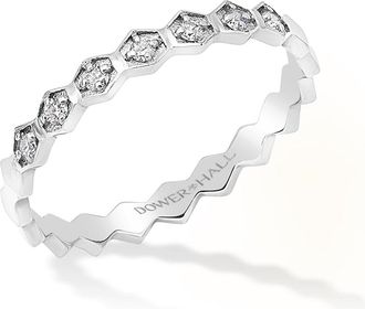 Dower & Hall 14k Brancusi Eternity Narrative Ring
