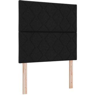 vidaXL Fabric Headboard Height Adjustable Black 100 cm Fabric vidaXL