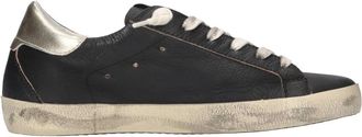 4B12 Schoenen, Dames, Zwart, 38 EU, Leer, Suprime Sneakers