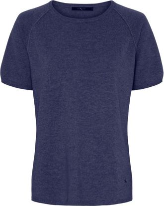 BTF-CPH Btfcph - Ronde hals gebreid T-shirt - Dames - Truien - Blauw - Maat: L Wol